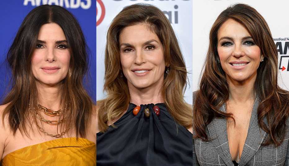 Sandra Bullock, Cindy Crawford and Elizabeth Hurley