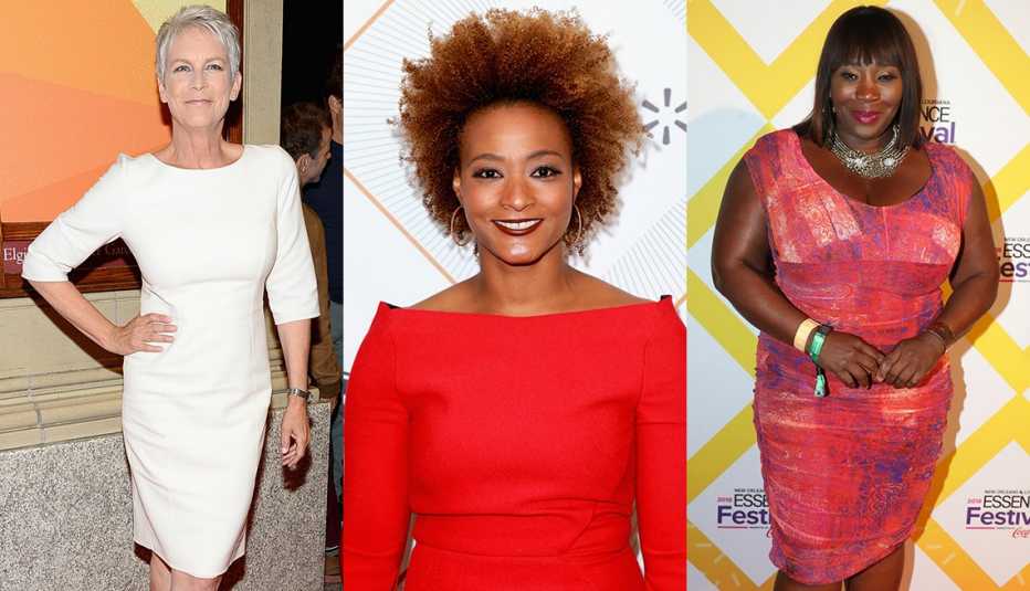 Jamie Lee Curtis, Karin Gist and Bevy Smith dressed up. Jamie Lee Curtis, Karin Gist and Bevy Smith dressed up.