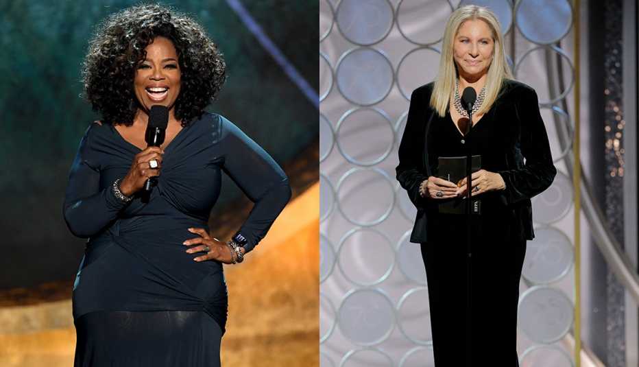 Oprah Winfrey and Barbra Streisand looking stunning