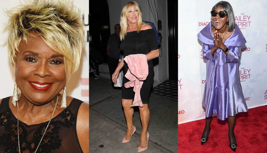 Thelma Houston, Suzanne Somers and Cicely Tyson shows off unique styles