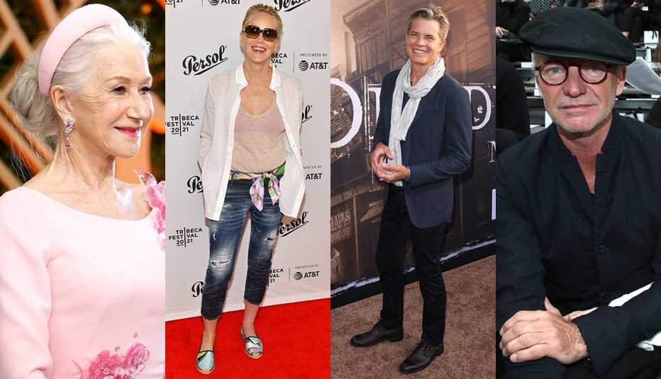 Helen Mirren, Sharon Stone, Sting and Timothy Olyphant