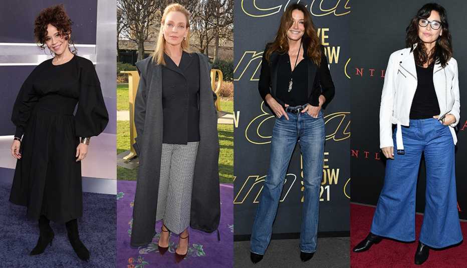 Rosie Perez, Uma Thurman, Carla Bruni and Gina Gershon