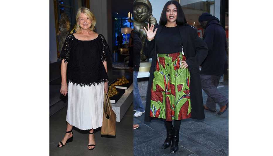 Martha Stewart and Taraji P. Henson 