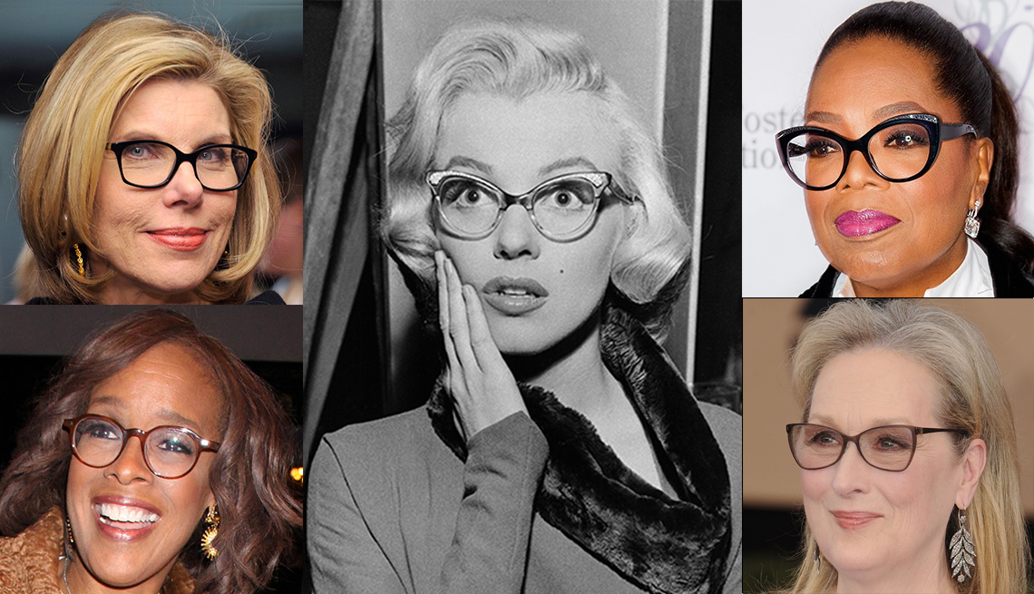 Famosas usando lentes 