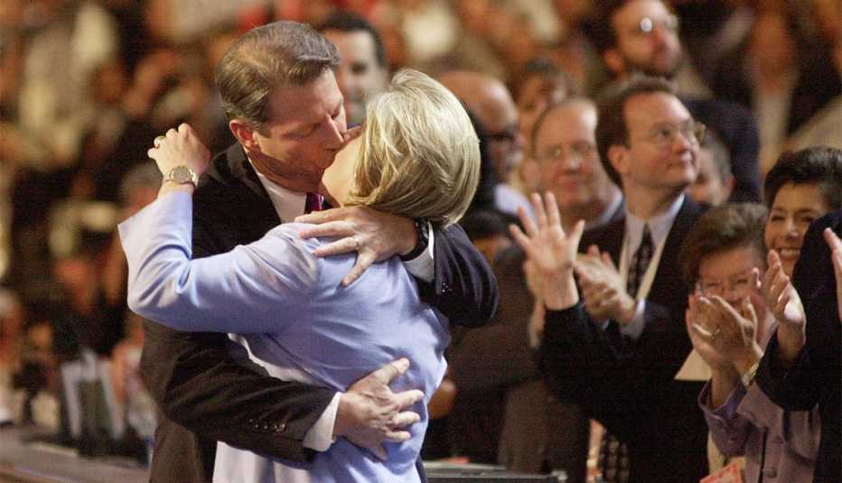 Al and Tipper Gore at the Democratic National Convention