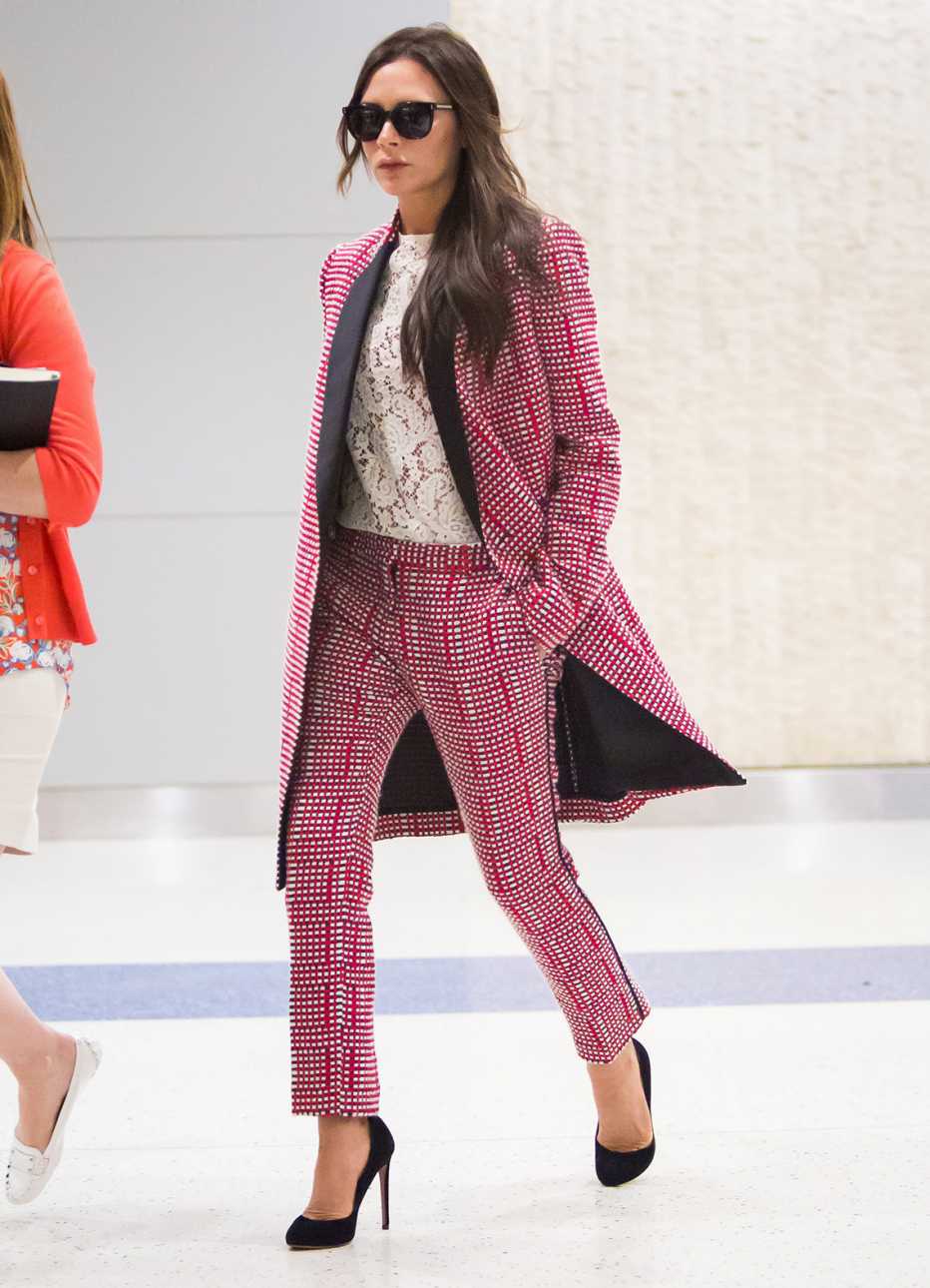 Victoria Beckham at JFK Airport in New York City
