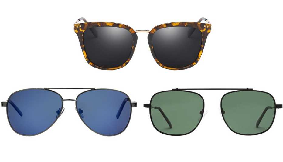 Foster Grant “Grant”; Cyrus Fashion Tortoise Polarized Sunglasses for Women UV 400; Privé Revaux Biscayne Bae 54mm Polarized Sunglasses