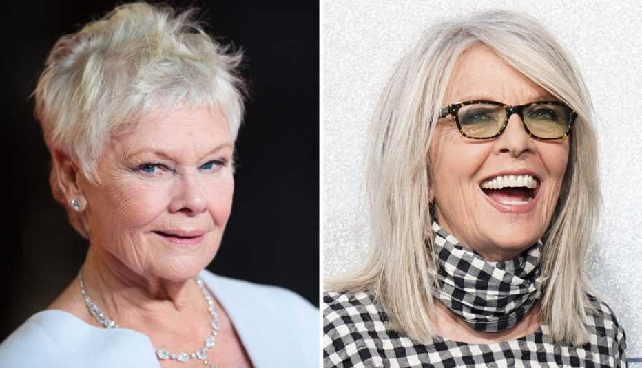 left judi dench right diane keaton left judi dench right diane keaton