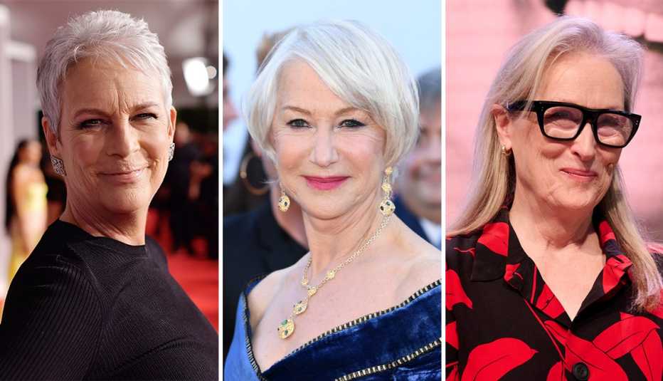 from left to right jamie lee curtis then meryl streep then helen mirren