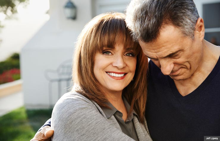 Valerie Harper and her husband (Jeff Lipsky)