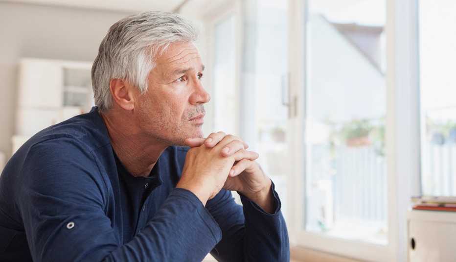 Concerned older gentleman