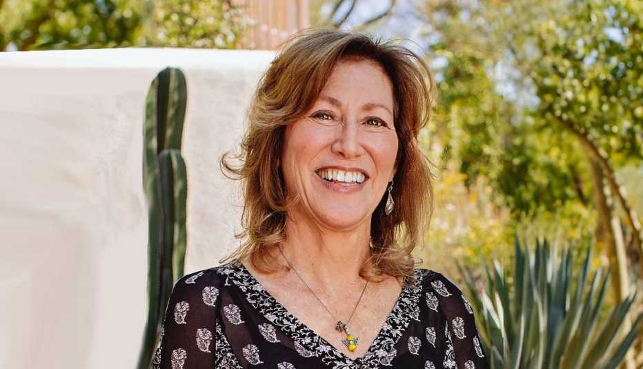 Portrait of Victoria Maizes with a cheerful smile Portrait of Victoria Maizes with a cheerful smile
