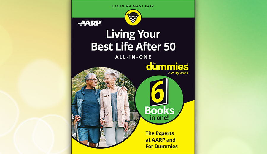 Living Your Best Life After 50 book cover on a green and yellow background