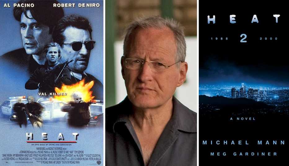 Michael Man and Heat movie cover, Heat 2 book cover