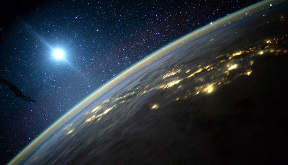 View of earth from the International Space Station