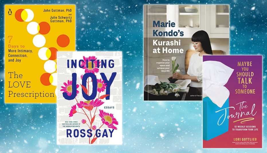 book covers from left to right the love prescription then inciting joy then kurashi at home then maybe you should talk to someone journal book covers from left to right the love prescription then inciting joy then kurashi at home then maybe you should talk to someone journal