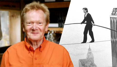 High-Wire Artist Marks 50th Anniversary of Twin Towers Walk Philippe Petit