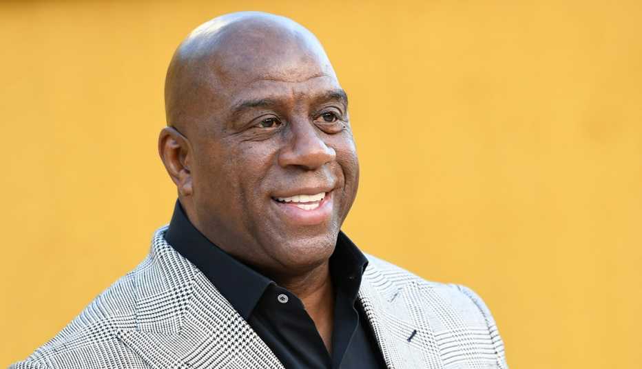 NBA legend Magic Johnson at the Los Angeles premiere of They Call Me Magic