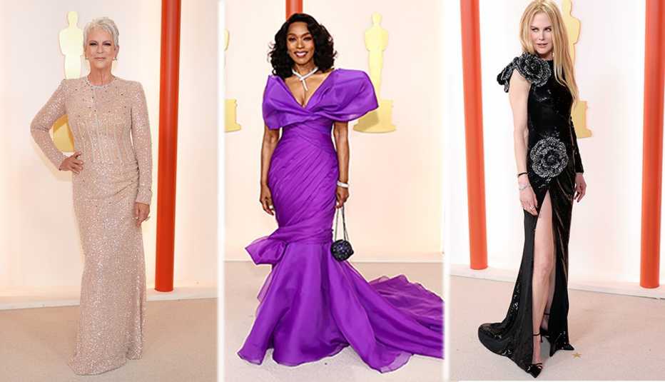 jamie lee curtis, angela bassett, niclole kidman at the oscars