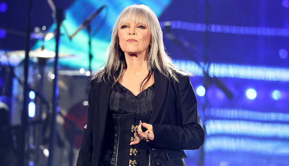 Pat Benatar performing at the 37th Annual Rock and Roll Hall of Fame Induction Ceremony Pat Benatar performing at the 37th Annual Rock and Roll Hall of Fame Induction Ceremony