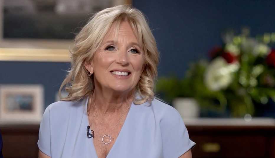 jill biden during an interview