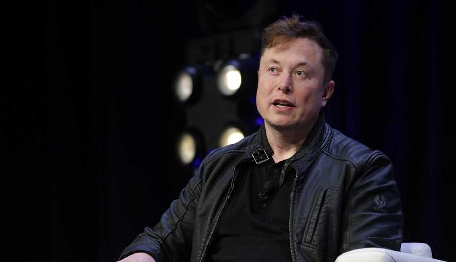 elon musk speaking on stage
