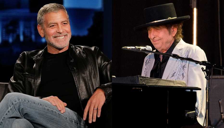 George Clooney and Bob Dylan