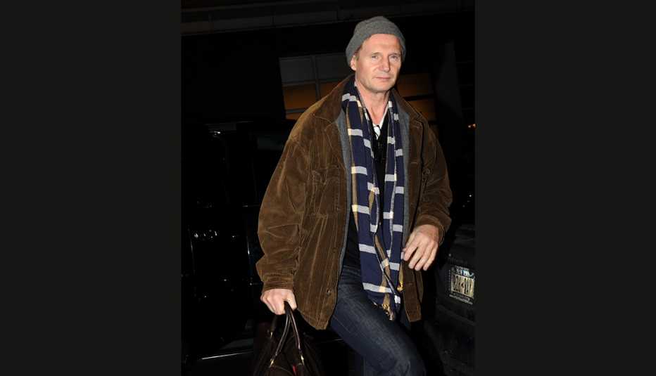 Liam Neeson in Knit Hat, Night of Wife's Death, Famous People Who Hit Bottom - and Turned it Around Liam Neeson in Knit Hat, Night of Wife's Death, Famous People Who Hit Bottom - and Turned it Around
