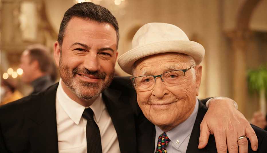 Jimmy Kimmel and Norman Lear
