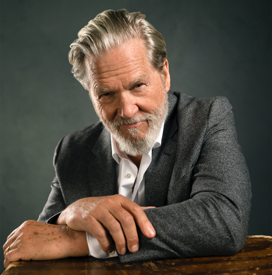 actor jeff bridges in a blazer