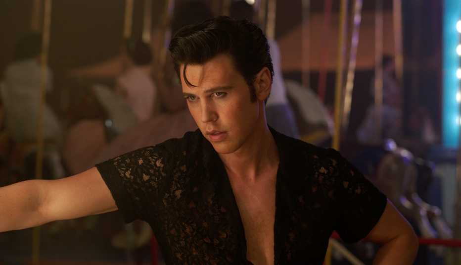 Austin Butler stars as Elvis Presley in the film Elvis