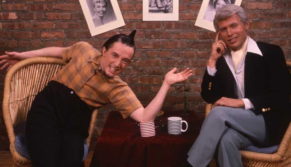 Martin Short and Billy Crystal the SNL set.