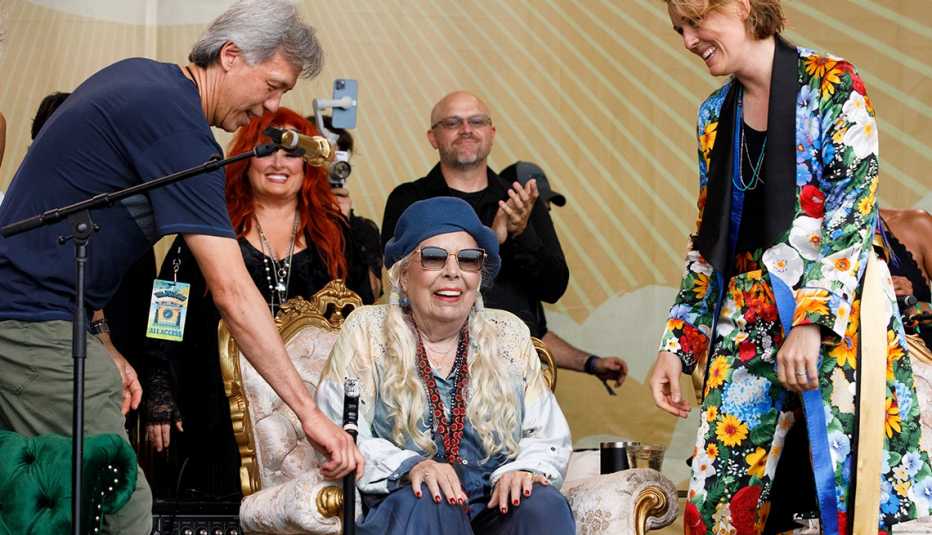 Joni Mitchell at the Newport Folk Festival