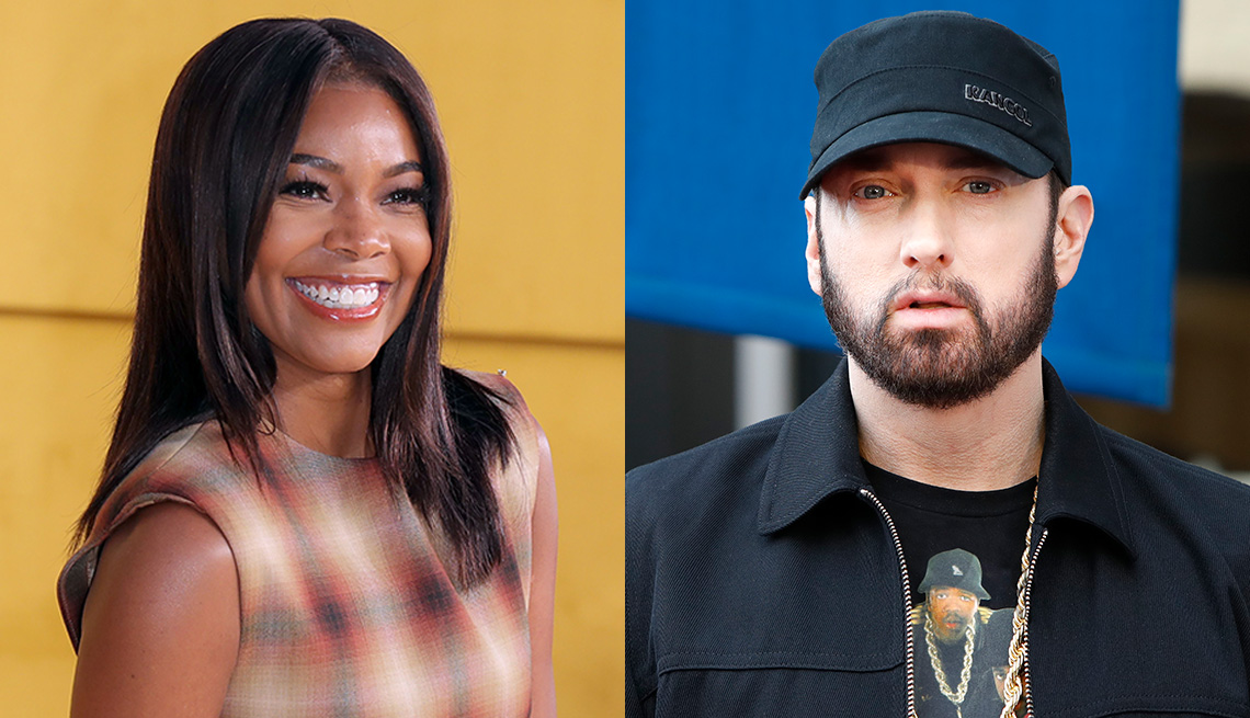 Actress Gabrielle Union and rapper Eminem