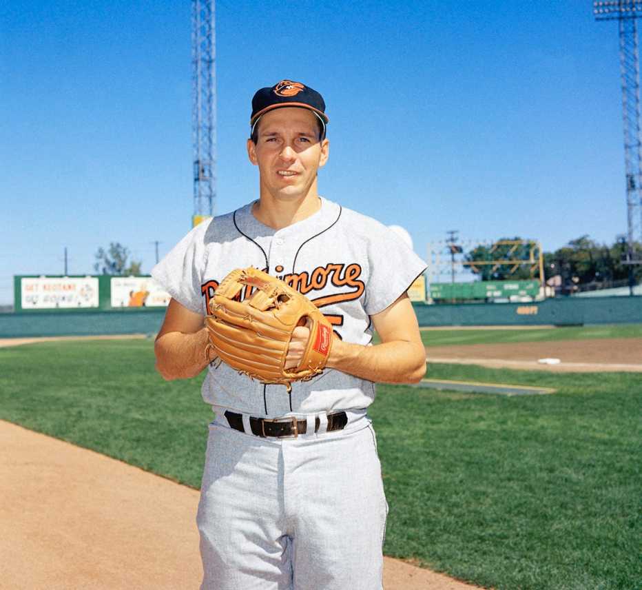 Brooks Robinson of the Baltimore Orioles in 1966. brooks robinson in his baltimore orioles uniform in 1966