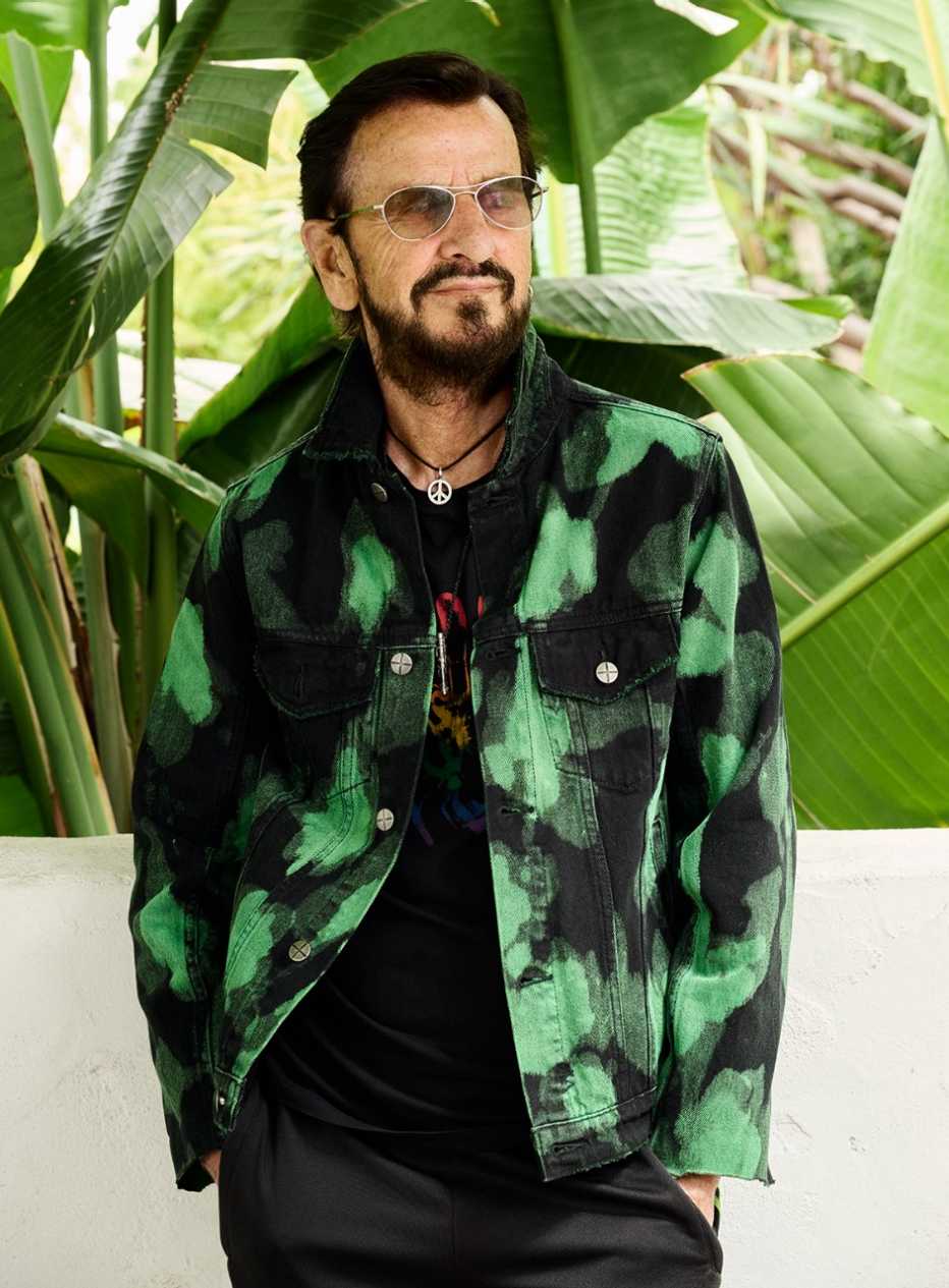 ringo starr in a garden