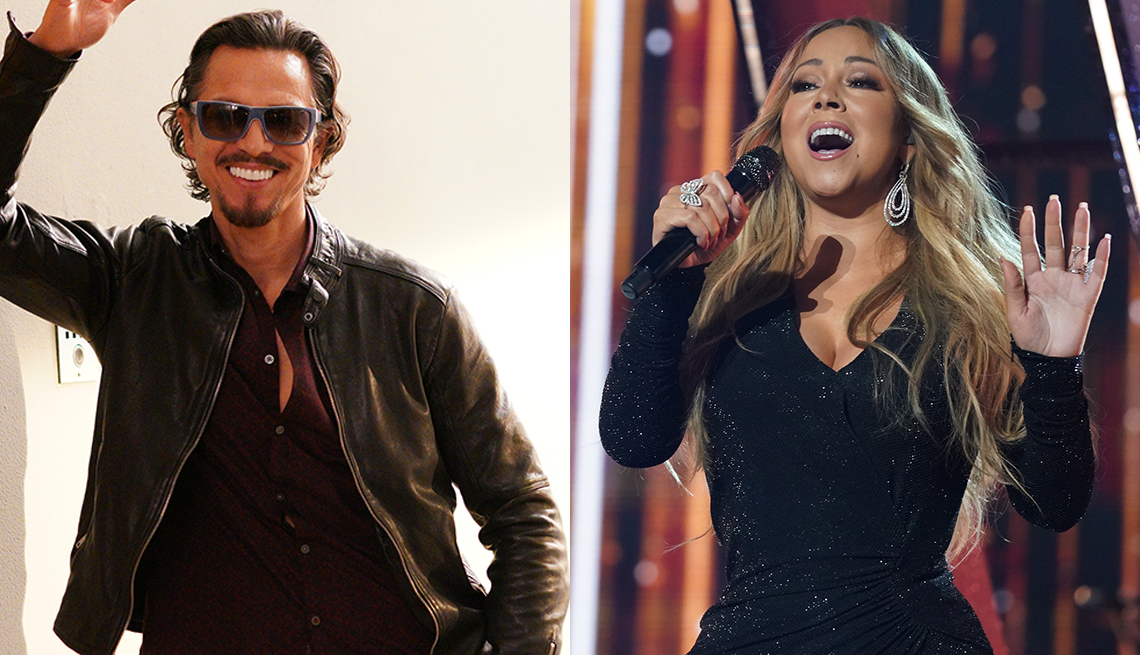 Actor Benjamin Bratt and singer Mariah Carey