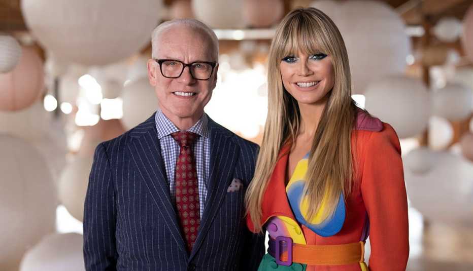Tim Gunn and Heidi Klum