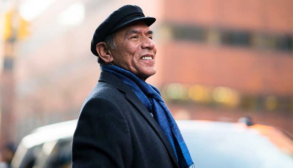 Wes Studi is seen in NoHo on December 18, 2017