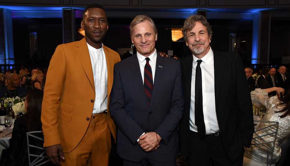 Mahershala Ali, Viggo Mortensen, and Peter Farrelly Mahershala Ali, Viggo Mortensen, and Peter Farrelly