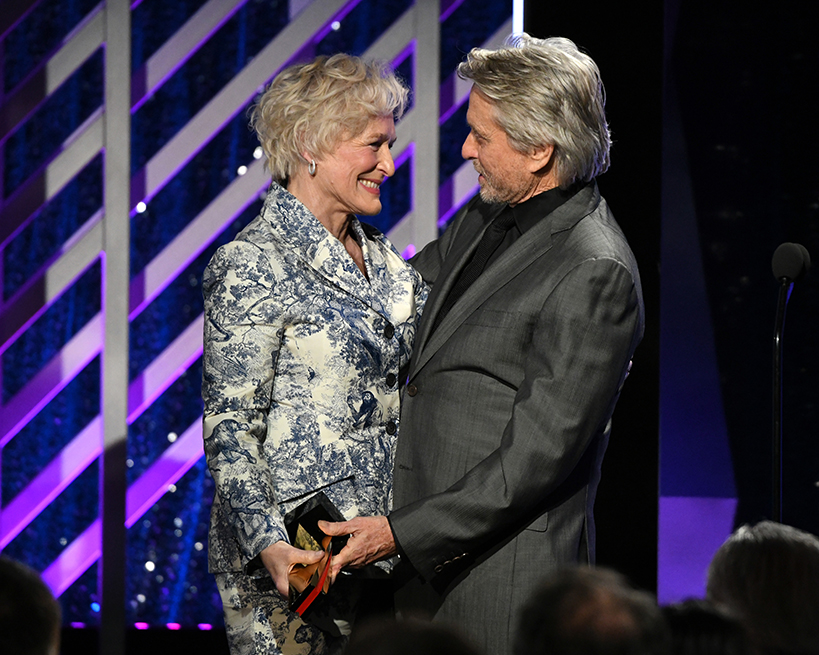 Glenn Close and Michael Douglas