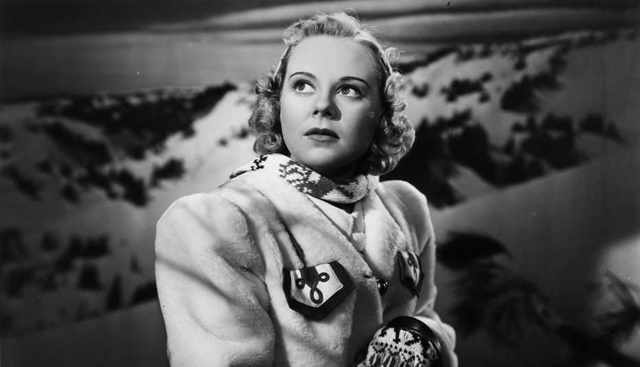 Sonja Henie stars in the film Everything Happens at Night Sonja Henie stars in the film Everything Happens at Night