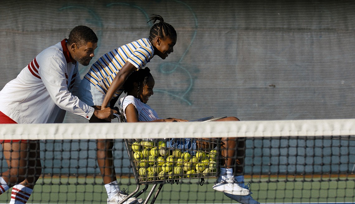 Will Smith, Demi Singleton and Saniyya Sidney star in the film King Richard