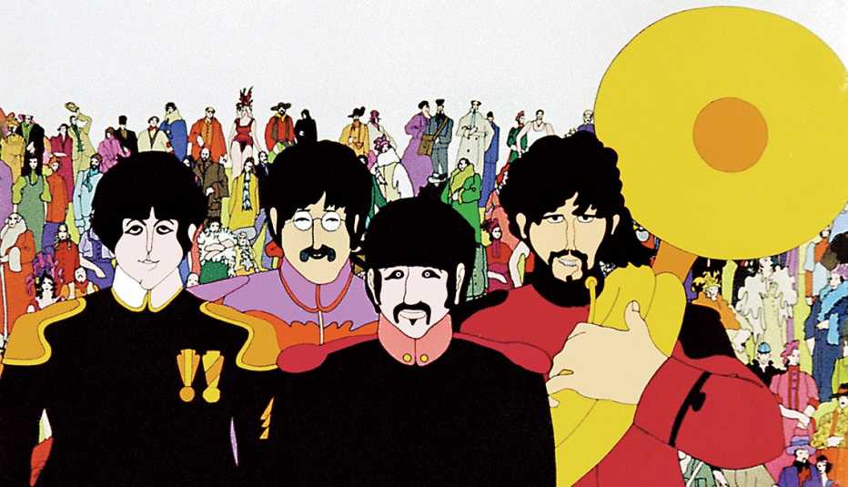 Animated show of the Beatles in Pepperland. Animated show of the Beatles in Pepperland.