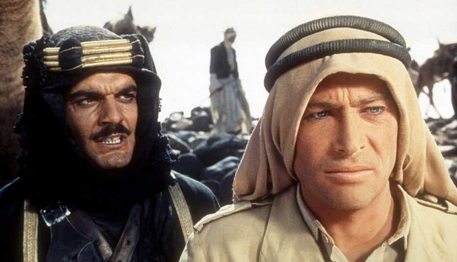 Peter O'Toole and Omar Sharif in film still from 'Lawrence of Arabia' Peter O'Toole and Omar Sharif in film still from 'Lawrence of Arabia'