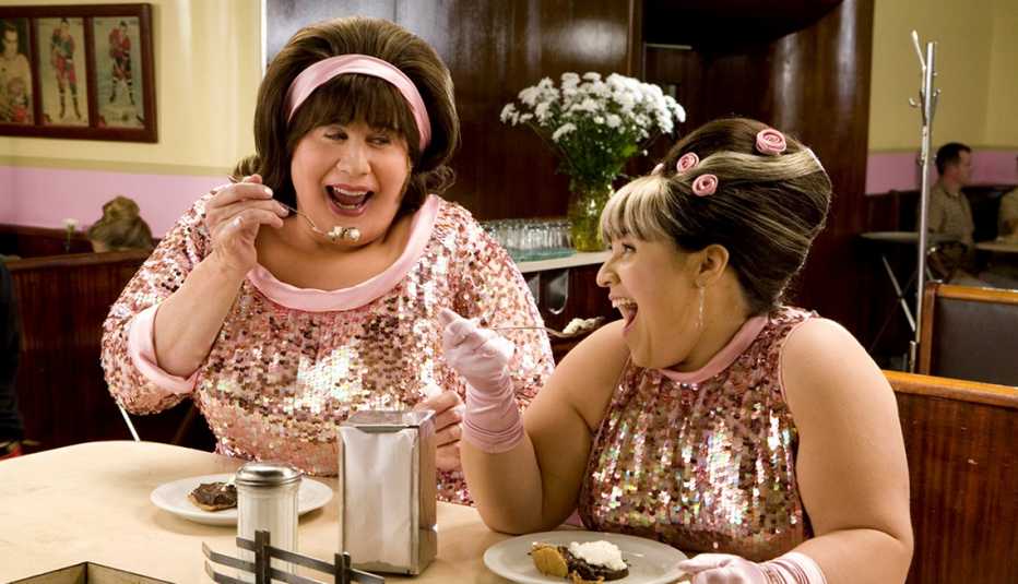 John Travolta and Nikki Blonsky star in the 2007 film Hairspray
