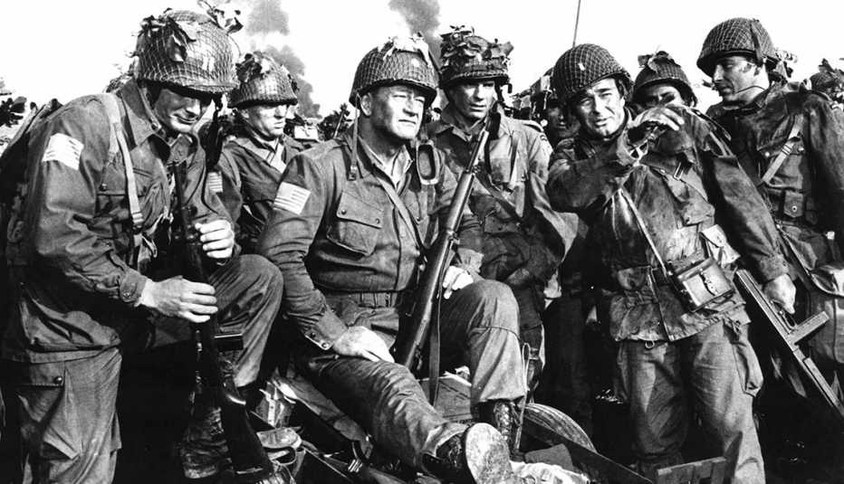 John Wayne stars in the film The Longest Day John Wayne stars in the film The Longest Day