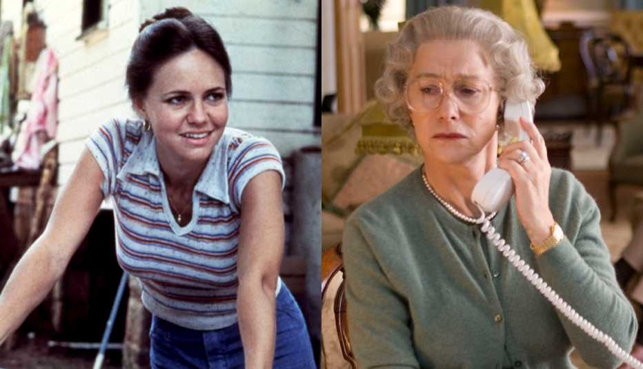 Sally Field stars in the film Norma Rae and Helen Mirren in The Queen Sally Field stars in the film Norma Rae and Helen Mirren in The Queen