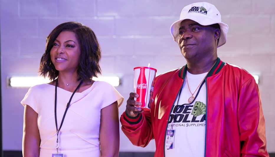 Taraji P. Henson and Tracy Morgan smiling