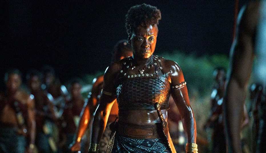 Viola Davis stars in the film The Woman King